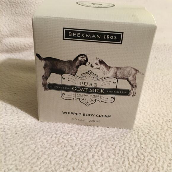 Beekman 1802 UNSCENTED whipped body cream 8 oz goat milk USA MADE - Picture 3 of 5
